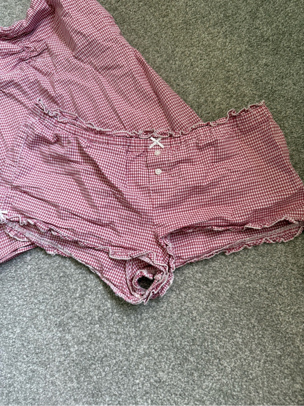 Brandy Melville Red Gingham Cami & Short Sleep Set - Picture 2 of 4